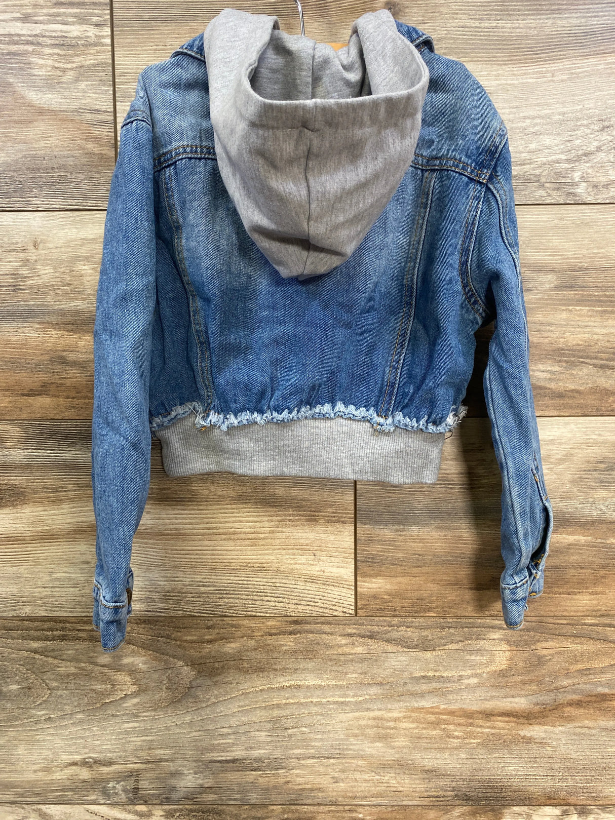 Cutie's Fashion Distressed Full Zip Hooded Denim Jacket Blue sz 4T