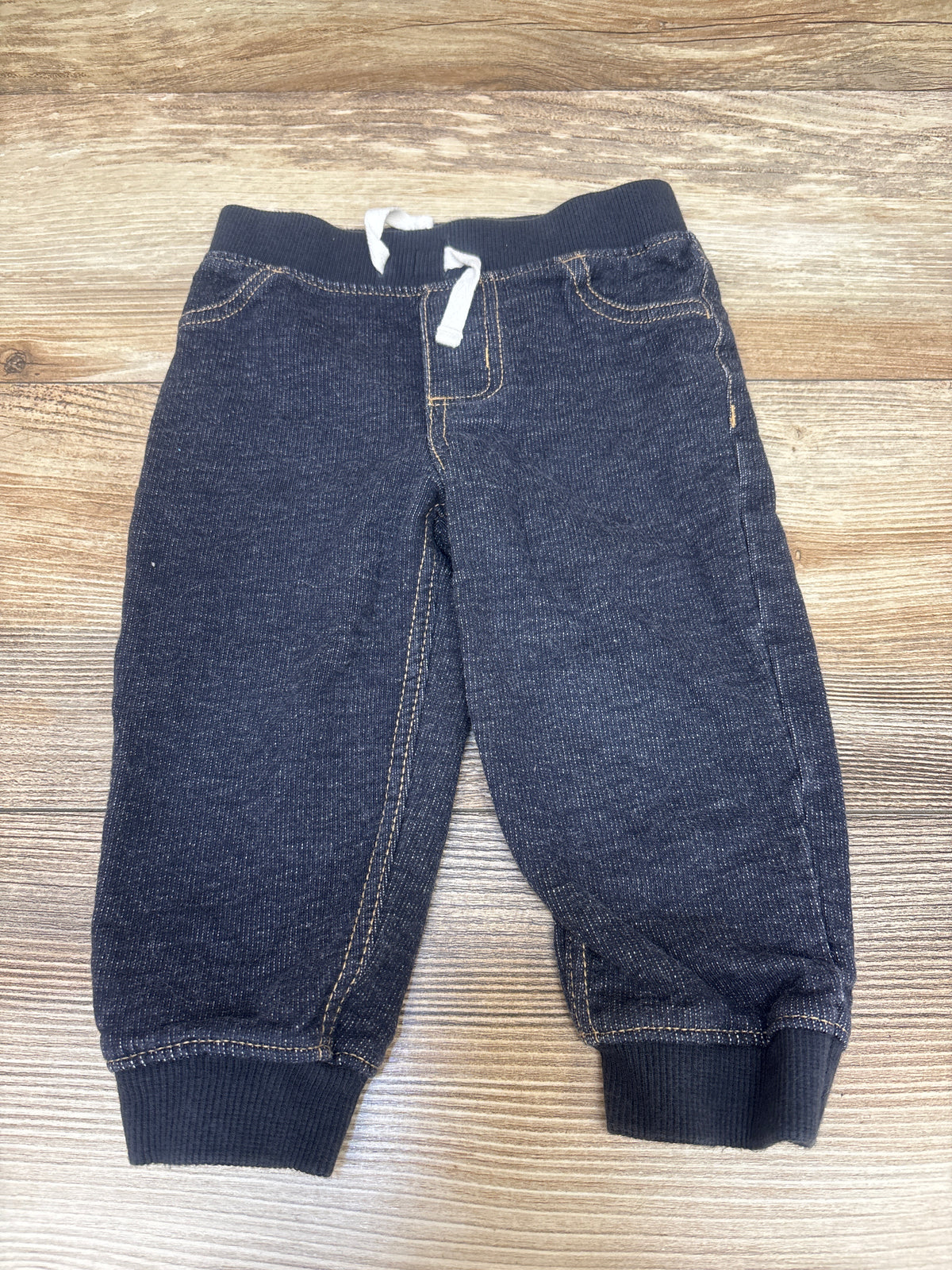 Carter's Faux Denim Drawstring Jeggings Navy sz 18m