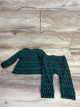Cat & Jack 2pc Ribbed Shirt & Pants Set Green sz 12m