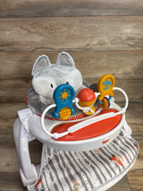 Fisher-Price Baby Deluxe Sit-Me-Up Floor Seat with Toy Bar - Fox