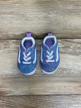 Vans Old Skool Ombre Glitter Crib Shoes sz 2c