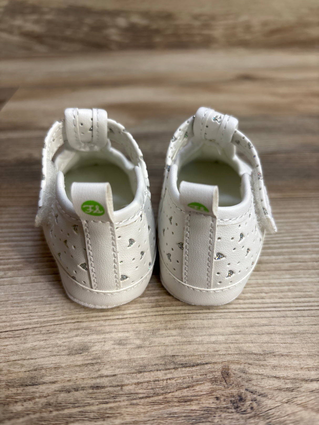 First Steps Mary Jane Soft Sole Shoes White sz 2c
