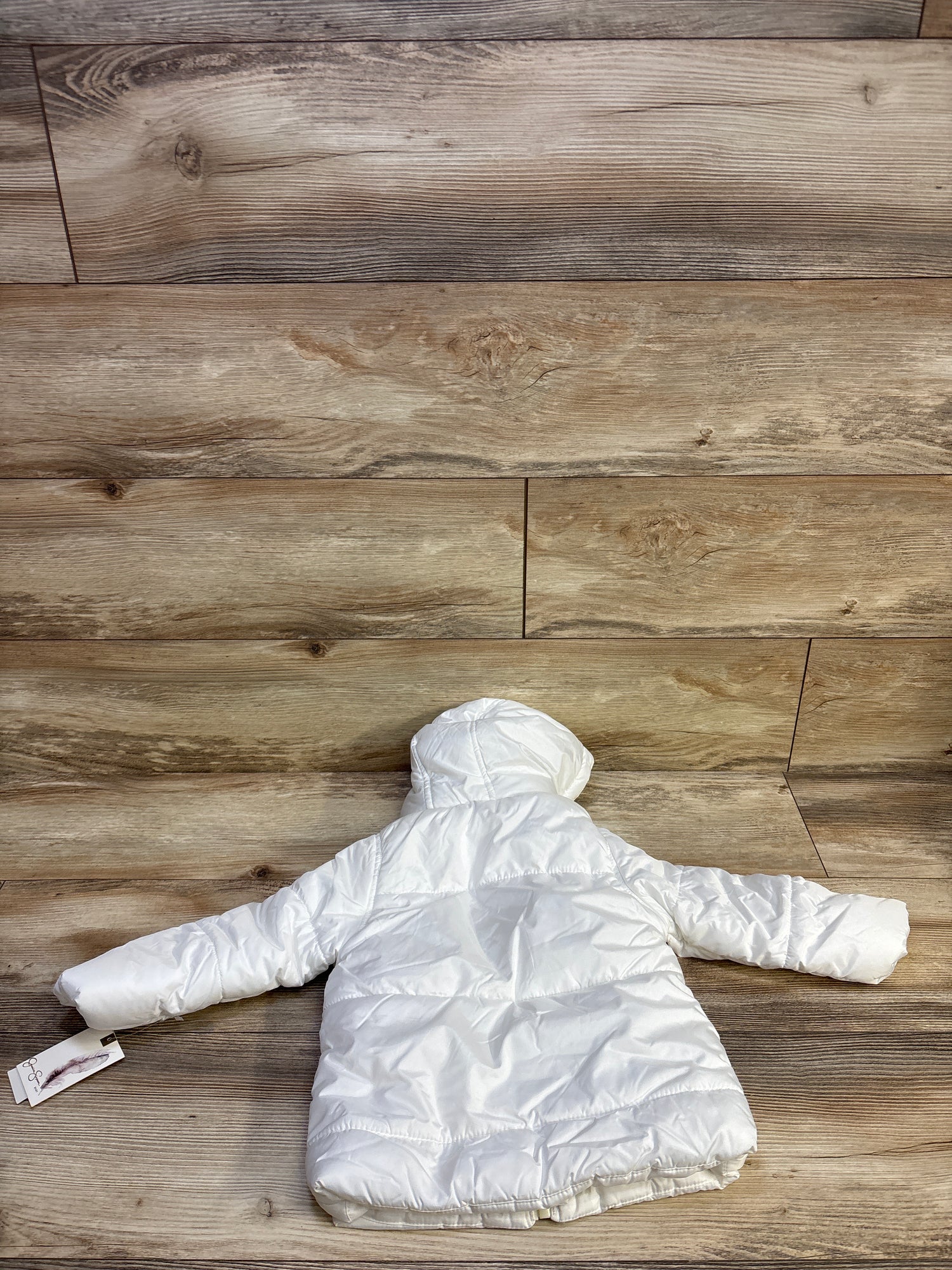 NEW Jessica Simpson Faux Fur Lined Puffer Jacket White sz 24m