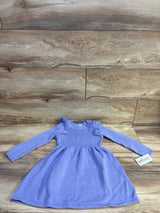 NEW Cat & Jack Knit Long Sleeve Dress Purple sz 4T