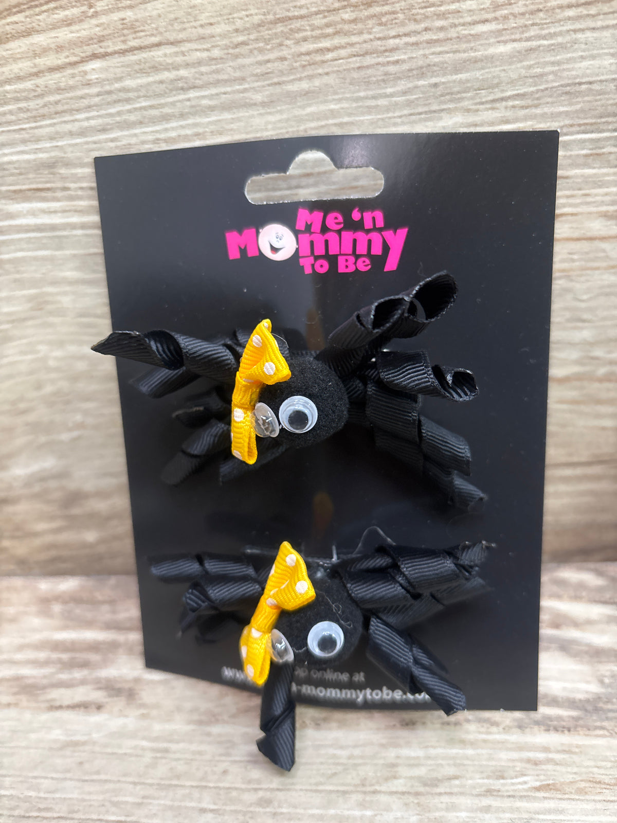 NEW Spider Hair Bows 2pk Black