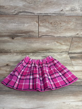 Plaid Knit Skirt Hot Pink sz 5T-6