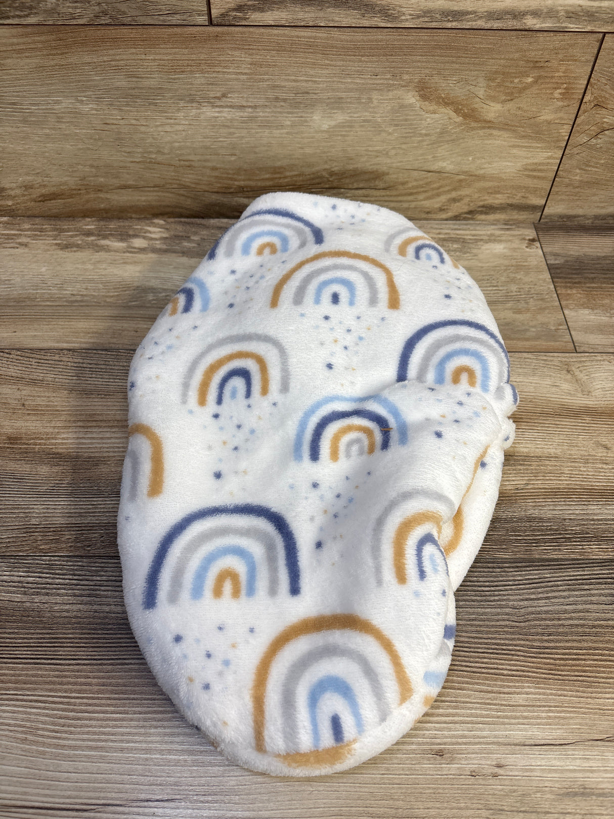 Plush Swaddle Wrap White sz 0-3m