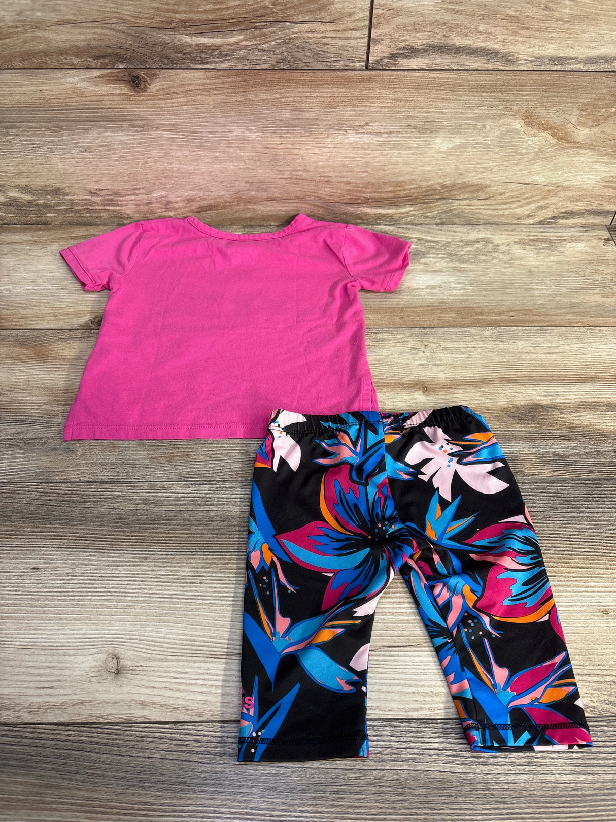 Adidas 2pc Logo Shirt & Leggings Pink sz 12m