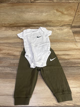 Nike 2pc Bodysuit & Pants Set White sz 6m