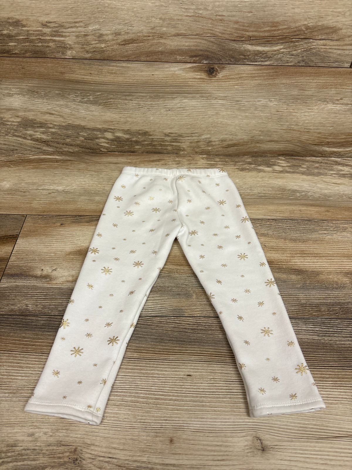 Okie Dokie Snowflake Pull-On Joggers White sz 2T