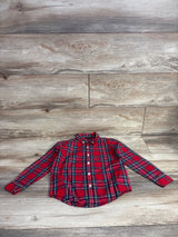 Janie & Jack Tartan Flannel Holiday Shirt sz 4