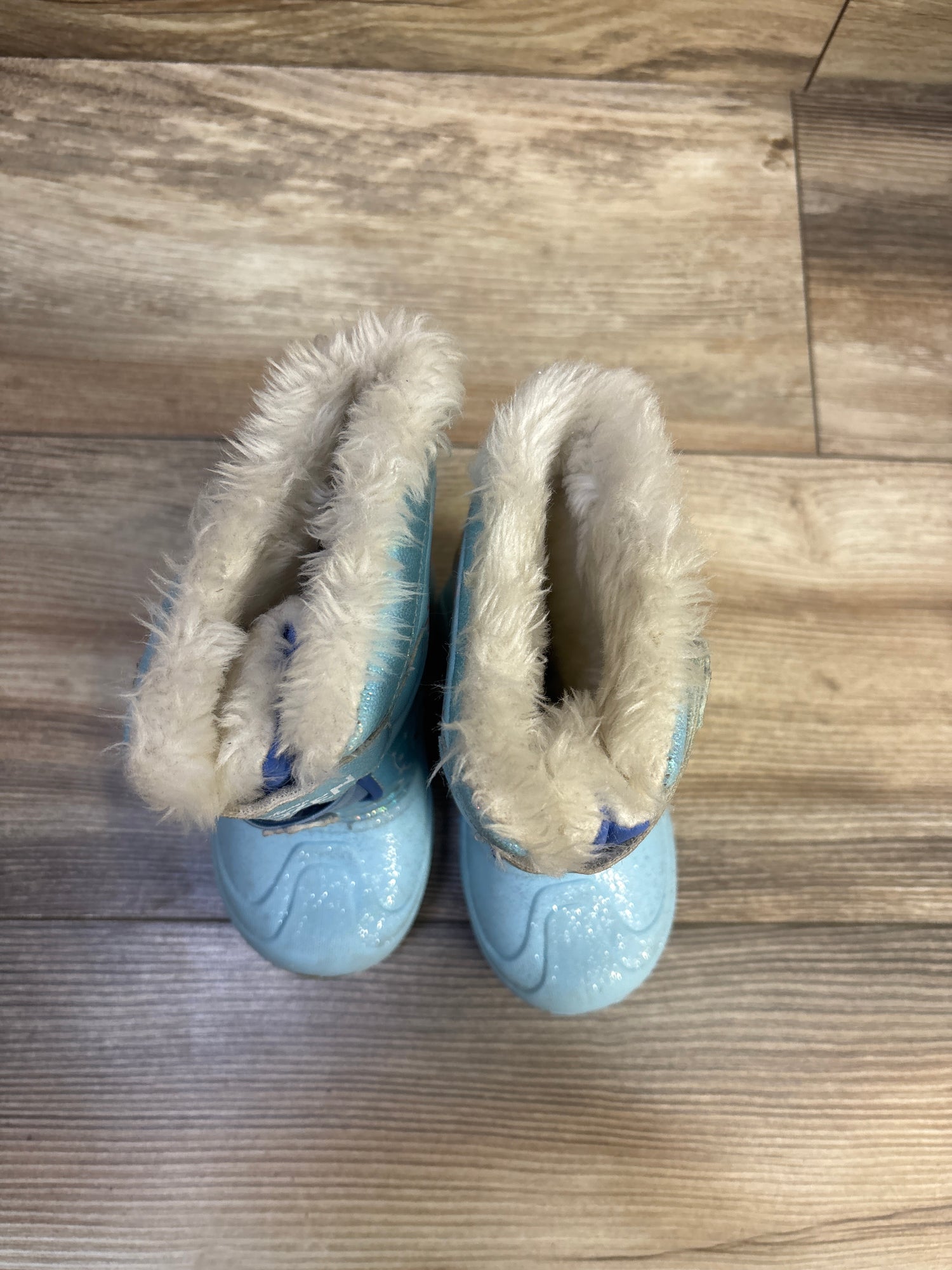 Disney Frozen Light Up Snow Boots Blue sz 7c