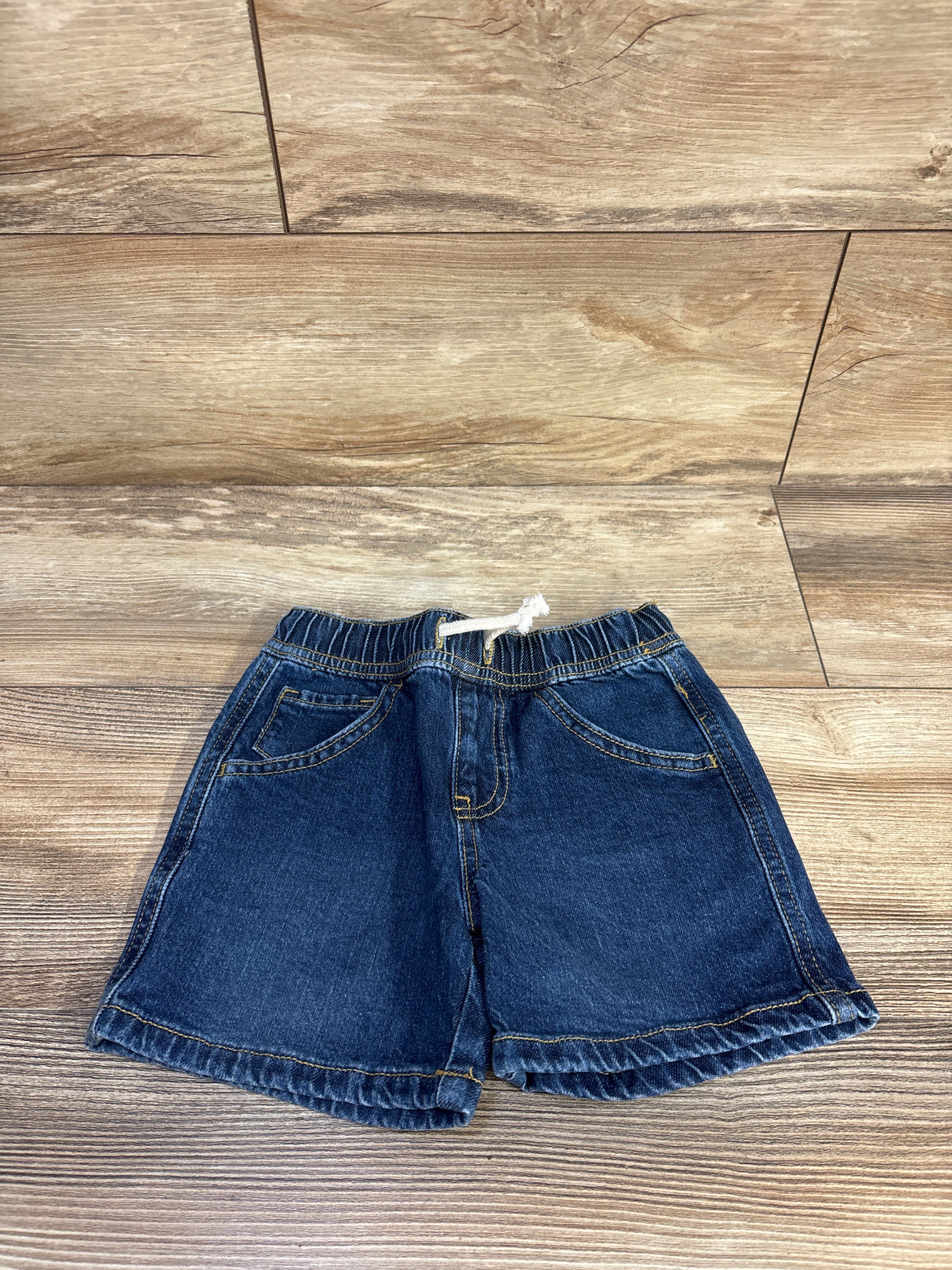 Cat & Jack Denim Drawstring Shorts Blue sz 4T