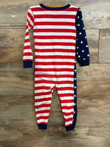 Carter's American Flag Sleeper Navy sz 24m