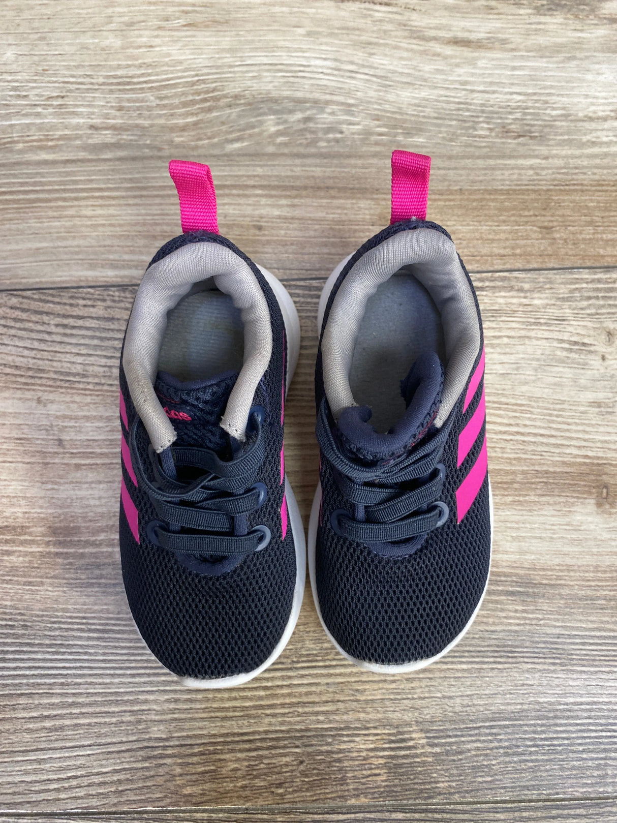 Adidas Lite Racer Sneakers Navy/Pink sz 5c