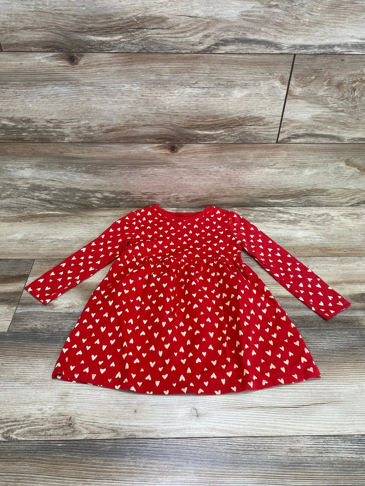 Old Navy Heart Print Dress Red sz 3T