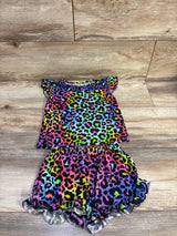 Little Snugglers Bamboo 2pc Leopard Pajama Set Multicolor sz 4T