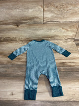 Cat & Jack Striped Coverall Green sz 6-9m