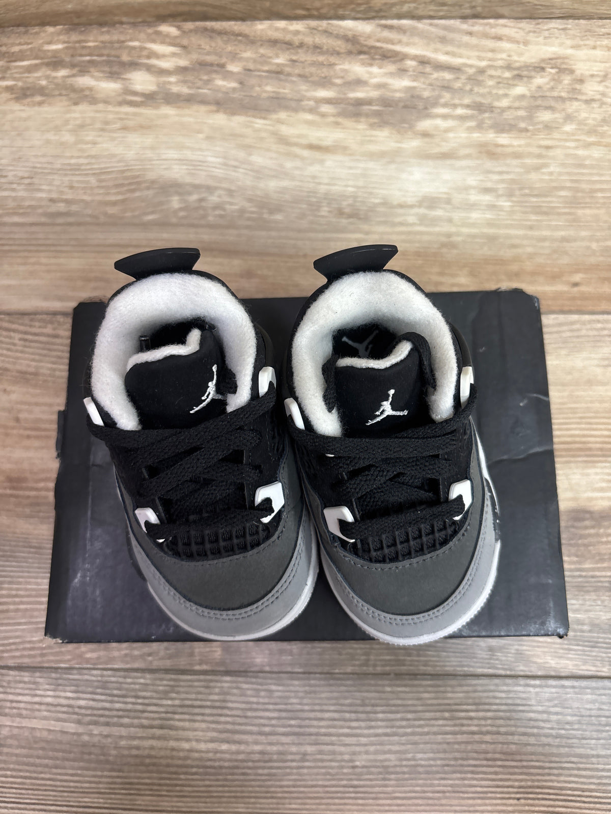 NEW Air Jordan 4 Retro TD 'Fear' Sneakers sz 4c