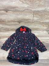 Disney Junior Minnie Mouse Hooded Jacket Black sz 4T