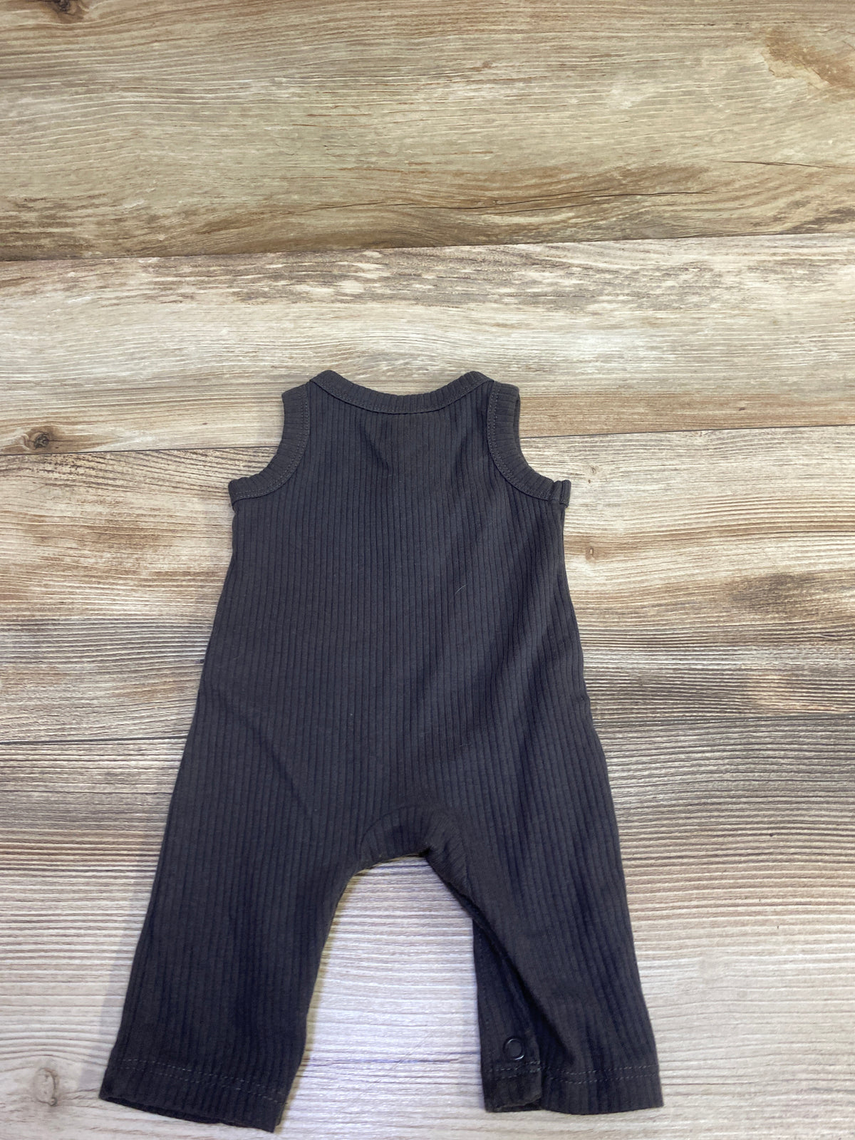 Carter's Ribbed Henley Sleeveless Jumpsuit Grey sz Newborn