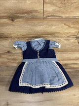 Gingham Octoberfest Dress Blue sz 9-12m