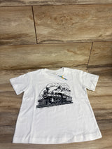 NEW Tulamoon Train Shirt White sz 3/4T