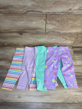 NEW Children's Place Capri Leggings 4pk Purple sz 5T
