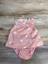 NEW Just One You 2pc Bunny Print Dress & Bloomers Pink sz Newborn