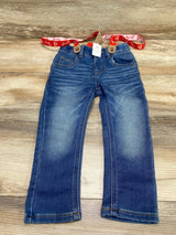 NEW Cat & Jack Suspender Jeans Blue sz 3T