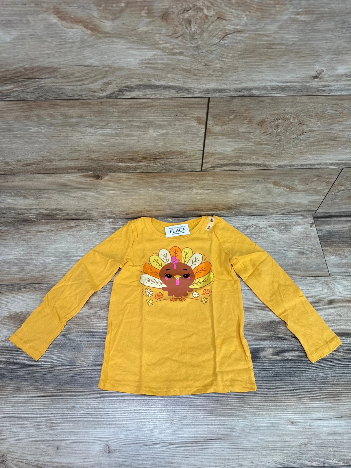 NEW Children's Place Yellow Turkey Graphic Shirt sz 5T - Me n Mommy To Be