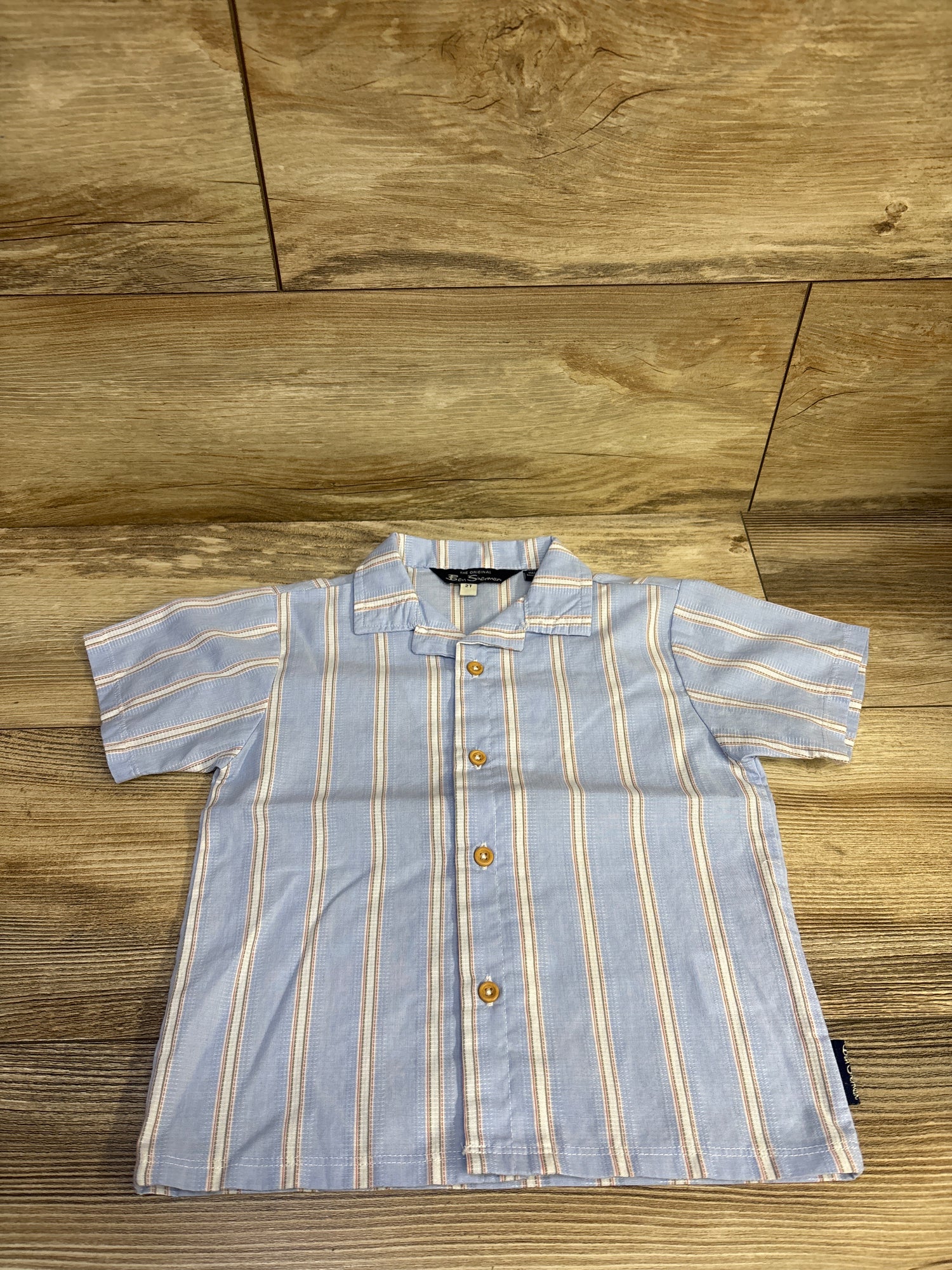 Ben Sherman Button Up Shirt Blue sz 2T