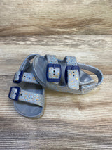 First Steps Double Buckle Sandals Grey sz 4c