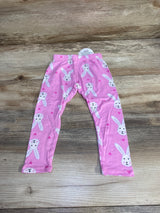 NEW Dot Dot Smile Bunny Print Leggings Pink sz 2T