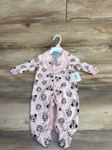 NEW Disney Minnie Mouse & Daisy Duck 2pc Coverall & Bib Pink sz 3/6m