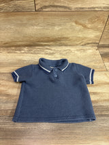 Oshkosh Knit Polo Shirt Blue sz 6m