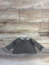 Long Sleeve Polo Shirt Brown sz 6m