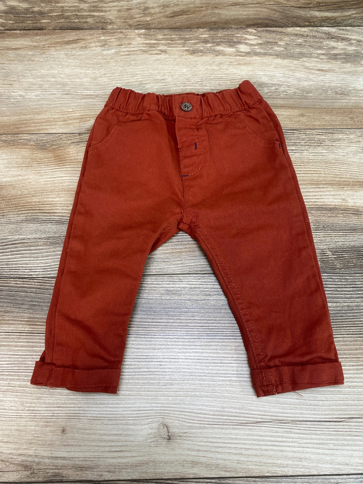 Pull On Pants Rust sz 6-9m