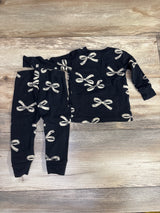 Carter's 2pc Bow Print Pajama Set Black sz 12m