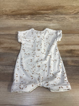 Lou Lou Henley Shortie Romper White sz Newborn