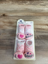 NEW First Steps by Stepping Stones Rattle Socks, 2pk sz 0-12m