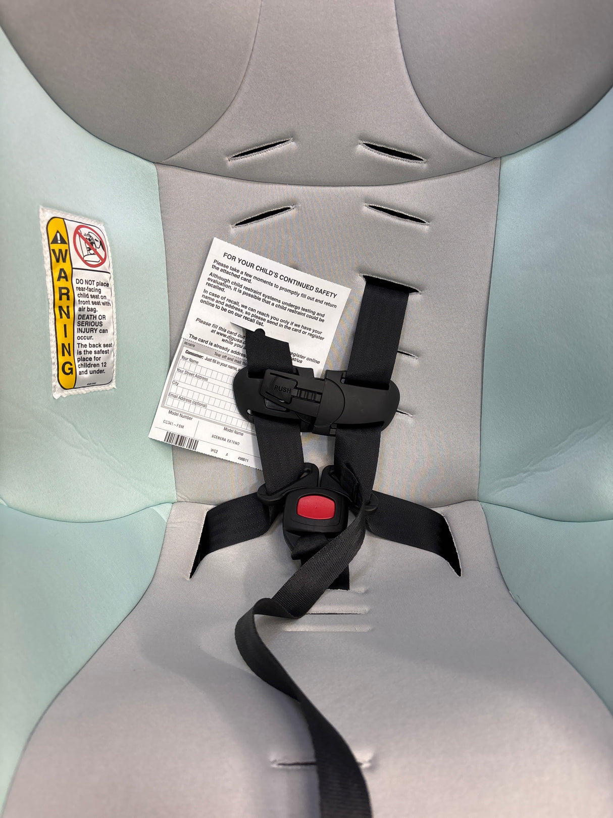NEW Cosco Scenera Extend Convertible Car Seat, Blue