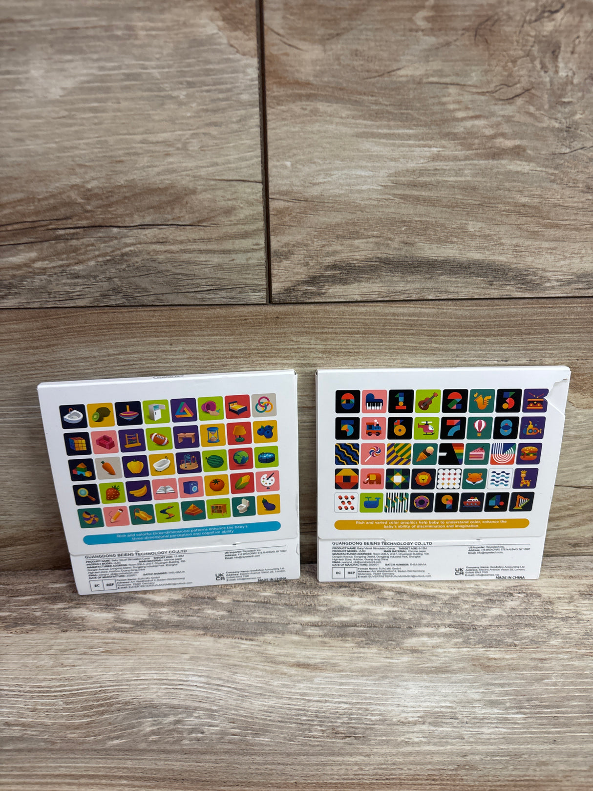 Beiens Colorful Visual Stimulus Cards 2pk 40pc