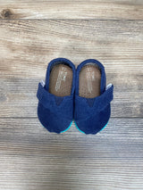 Toms Blue Tiny Alpargata Canvas Shoes sz 3c - Me 'n Mommy To Be