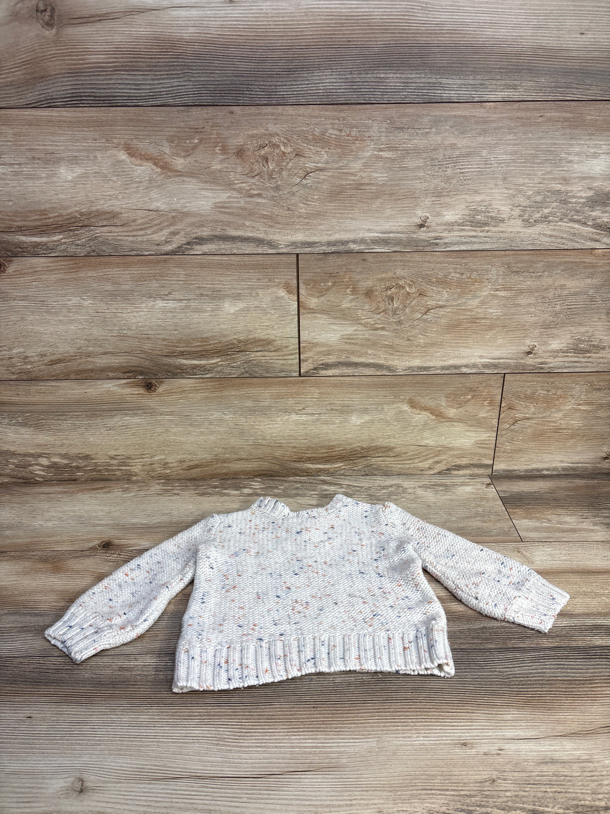 OshKosh Knit Pullover Sweatshirt White sz 18m