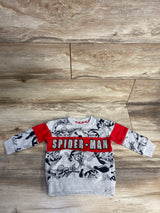 Marvel Textured Spiderman Sweatshirt Grey sz 2T