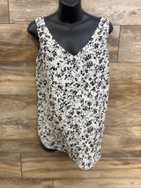 Motherhood Maternity Floral Tank Top White sz Medium
