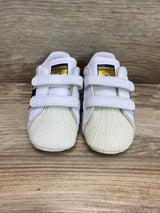 Adidas Superstar Baby Crib Shoes White Sz 3c