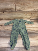 Simple Joys Waffle Knit Sleeper Green sz 6-9m