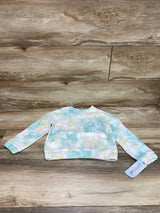 NEW Cat & Jack Tie-Dye Fleece Sweatshirt Green sz 4T